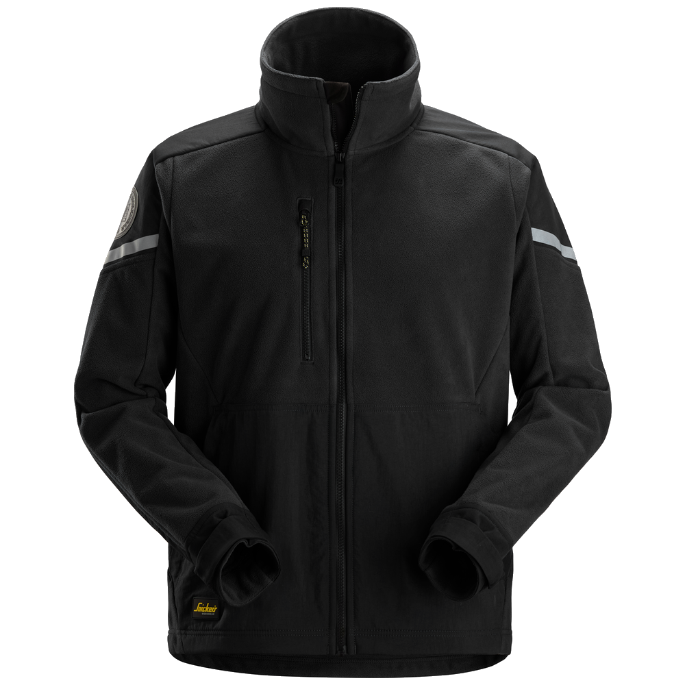 snickers-windblocker-fleecejack-8410-zwart-zwart