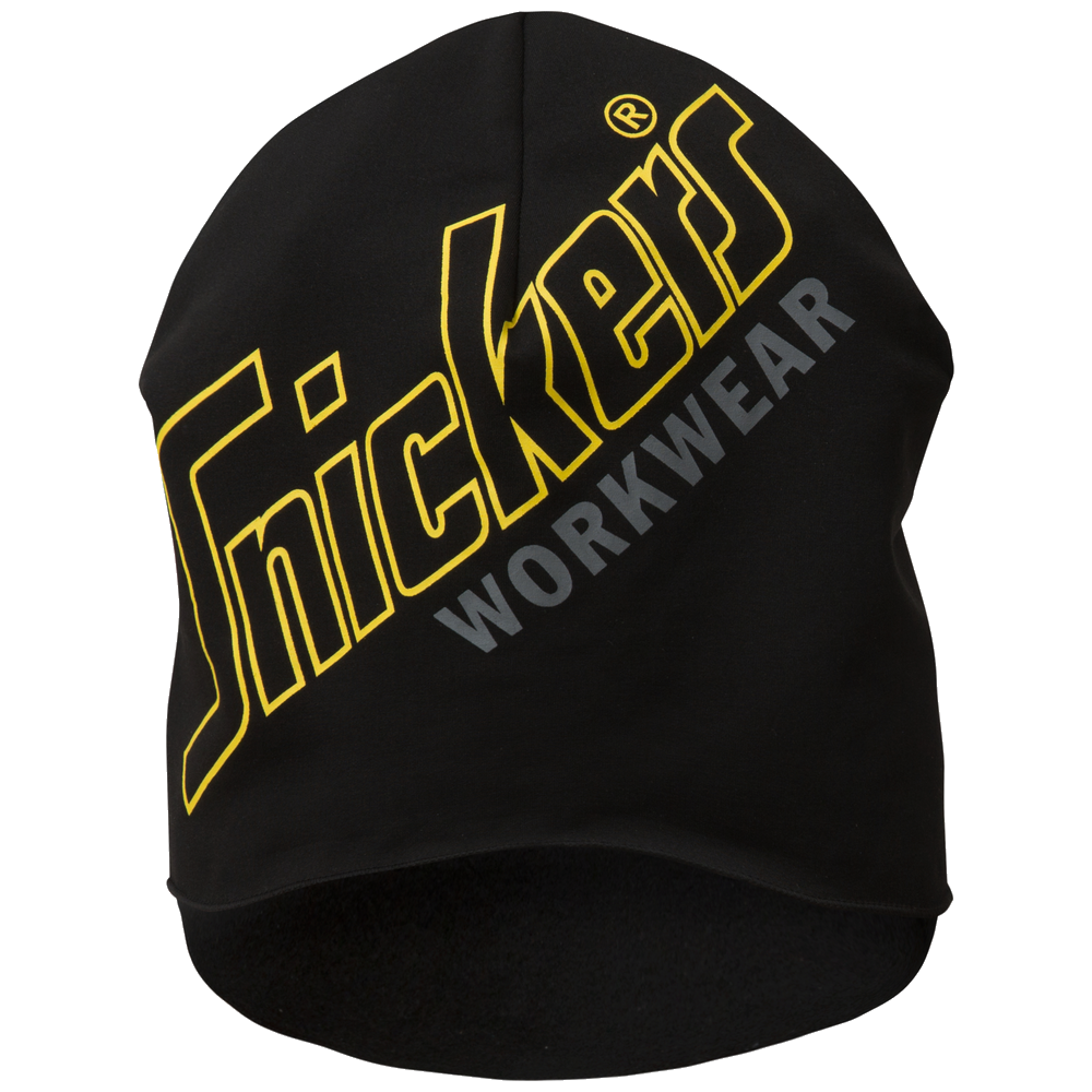 snickers-flexiwork-stretch-fleece-beanie-print-zwart