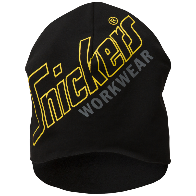 snickers-flexiwork-stretch-fleece-beanie-print-zwart