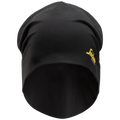 snickers-beanie-met-klein-logo-9032-zwart-zwart