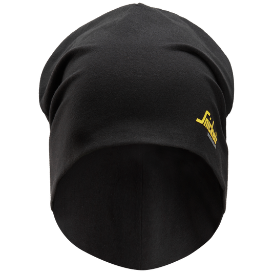 snickers-beanie-met-klein-logo-9032-zwart-zwart
