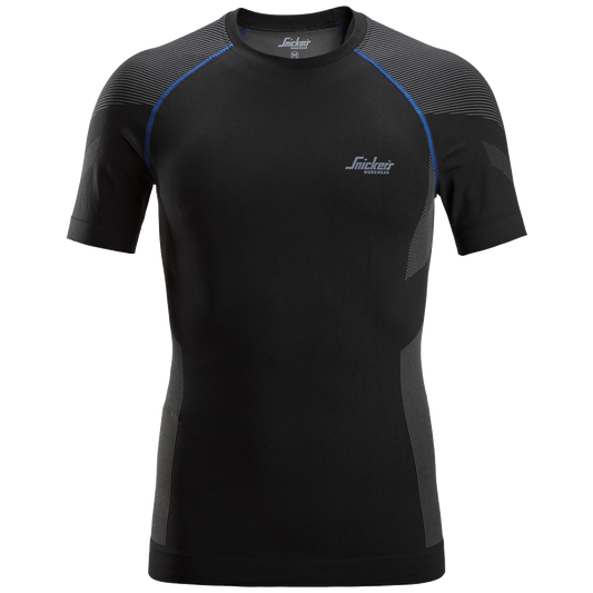 snickers-naadloze-basislaag-in-motion-top-met-korte-mouw-9490-zwart-grijs