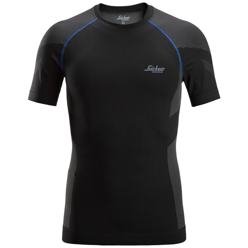 snickers-naadloze-basislaag-in-motion-top-met-korte-mouw-9490-zwart-grijs