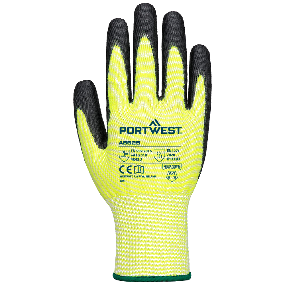 portwest-cut-d13-pu-essential-12pr-geel-zwart