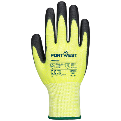 portwest-cut-d13-pu-essential-12pr-geel-zwart