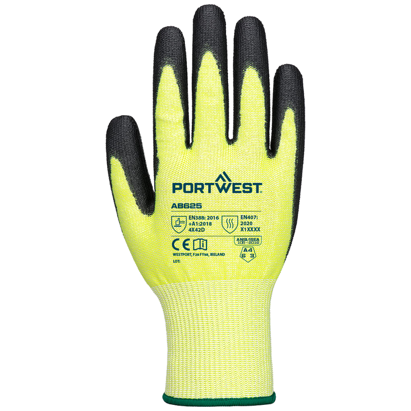 portwest-cut-d13-pu-essential-12pr-geel-zwart