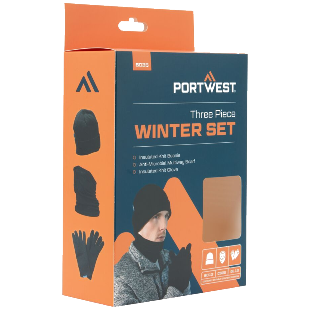 portwest-winter-accessory-set-3pcs-zwart