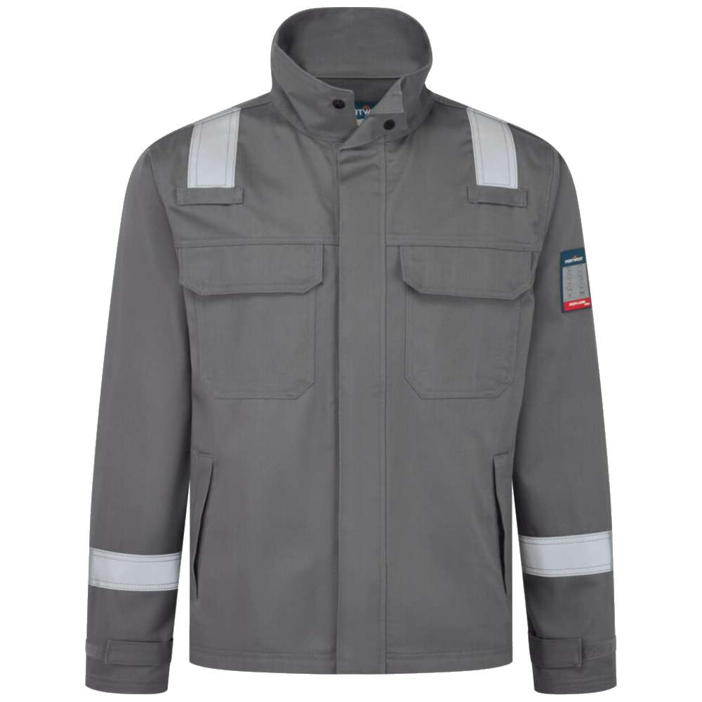 portwest-bizflame-work-fr-jacket-grijs