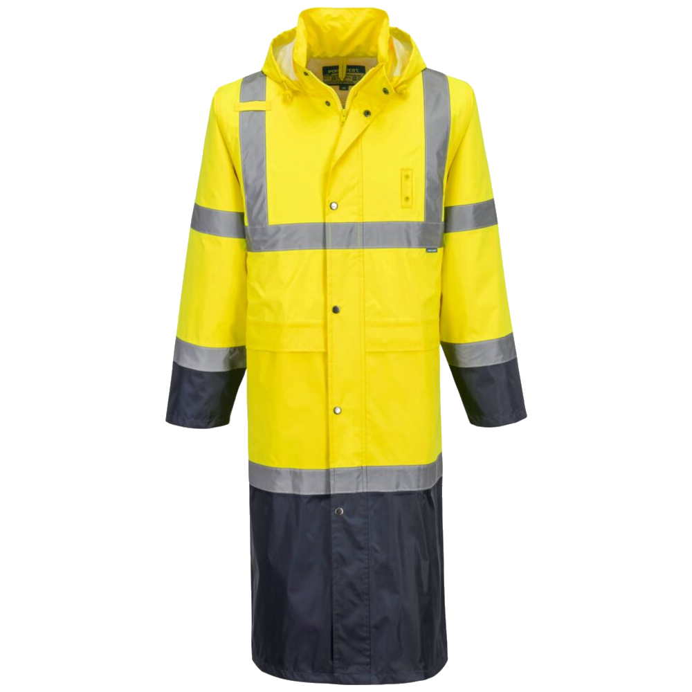 portwest-hi-vis-contrast-raincoat-122cm-geel-navy