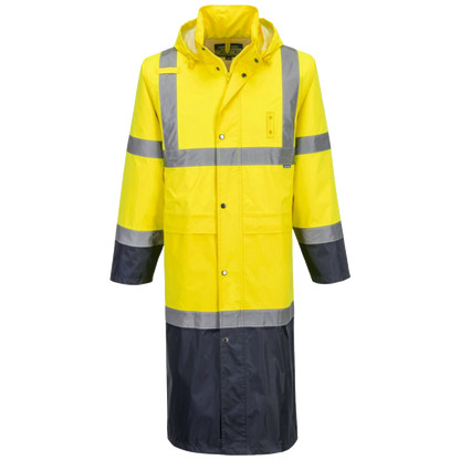 portwest-hi-vis-contrast-raincoat-122cm-geel-navy
