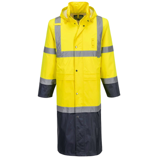 portwest-hi-vis-contrast-raincoat-122cm-geel-navy