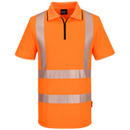 portwest-kx3-sport-hi-vis-zip-polo-shirt-s-s-oranje