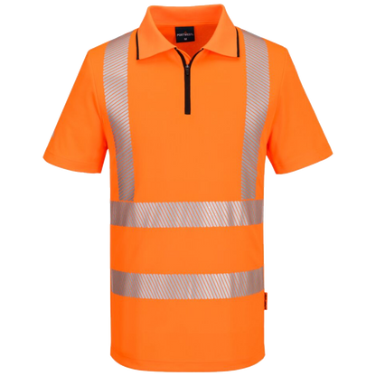 portwest-kx3-sport-hi-vis-zip-polo-shirt-s-s-oranje
