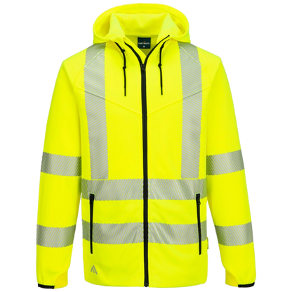 portwest-kx3-sport-hi-vis-zipped-hoodie-geel
