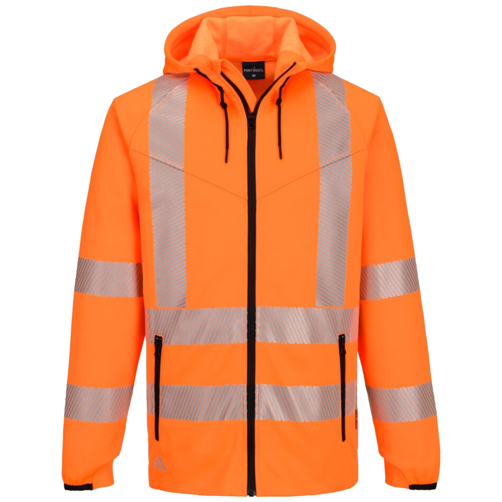 portwest-kx3-sport-hi-vis-zipped-hoodie-oranje