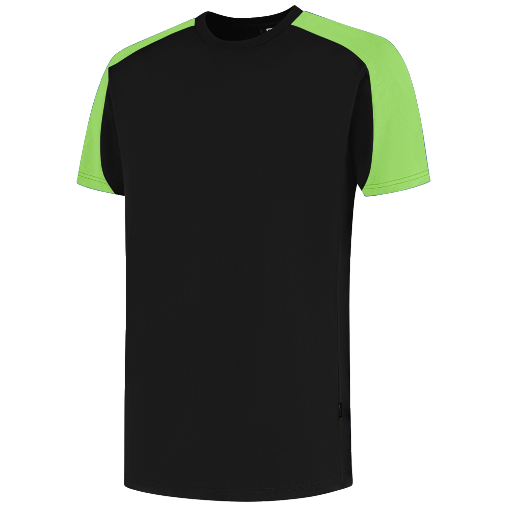 tricorp-redefined-t-shirt-bicolor-106106-zwart-lime