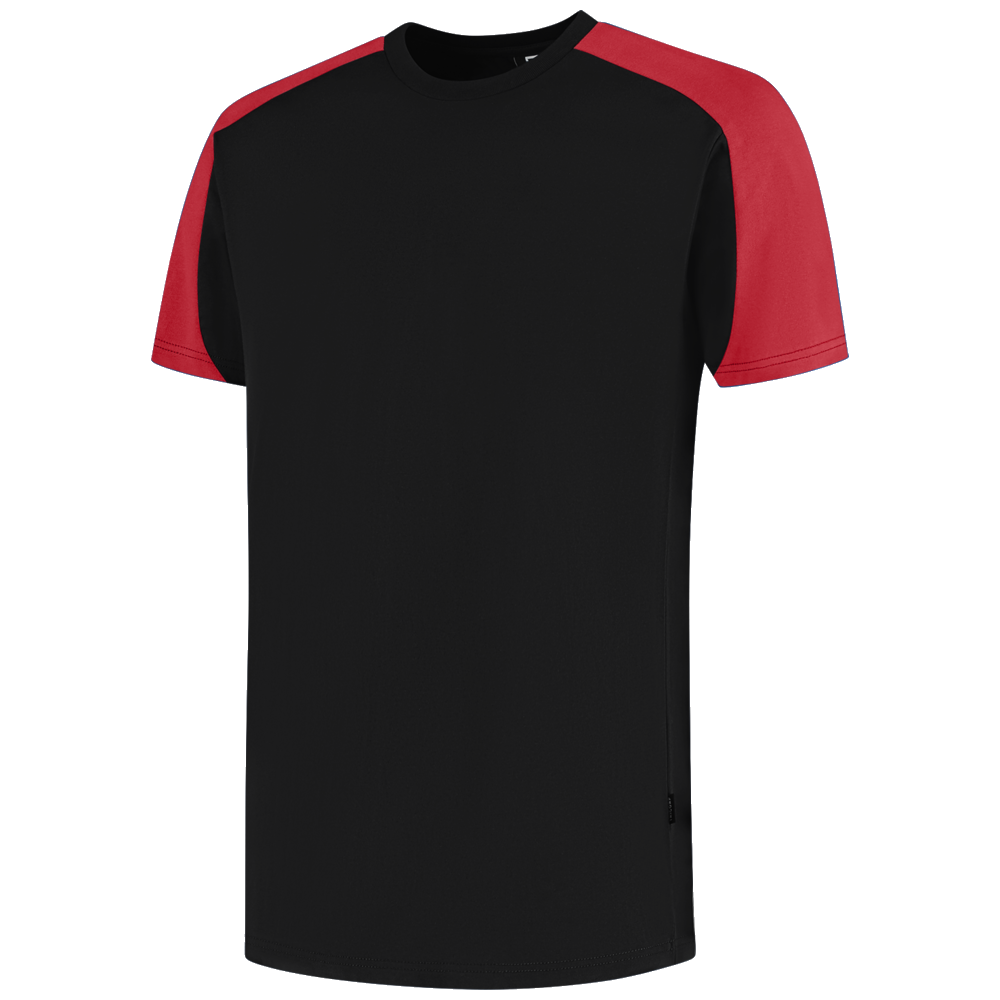 tricorp-redefined-t-shirt-bicolor-106106-zwart-rood