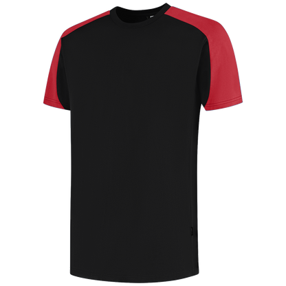 tricorp-redefined-t-shirt-bicolor-106106-zwart-rood