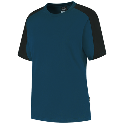 tricorp-redefined-t-shirt-bicolor-dames-106109-teal-zwart
