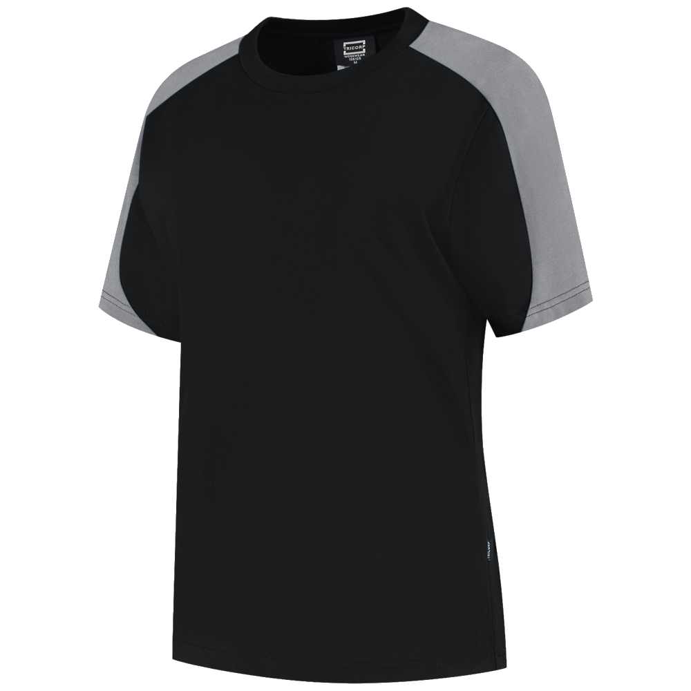tricorp-redefined-t-shirt-bicolor-dames-106109-zwart-grijs