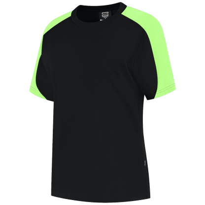 tricorp-redefined-t-shirt-bicolor-dames-106109-zwart-lime