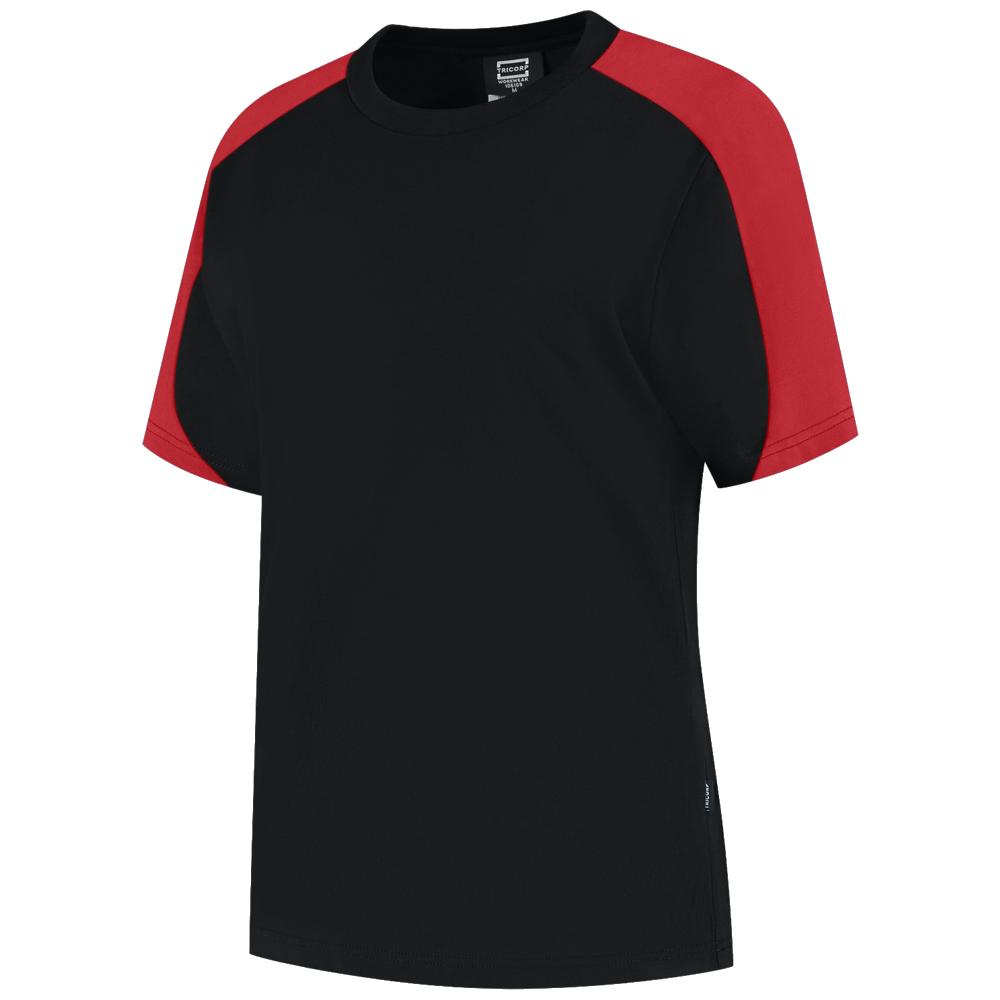 tricorp-redefined-t-shirt-bicolor-dames-106109-zwart-rood