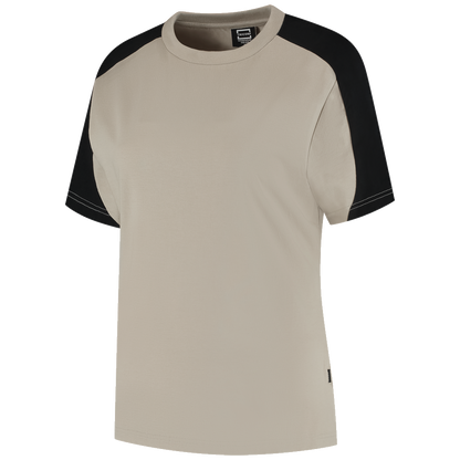 tricorp-redefined-t-shirt-bicolor-dames-106109-zwart-zand