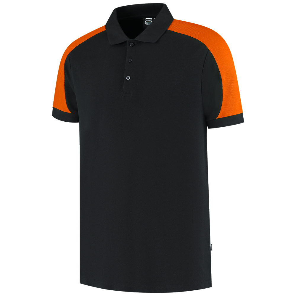 tricorp-redefined-poloshirt-bicolor-206106-zwart-oranje