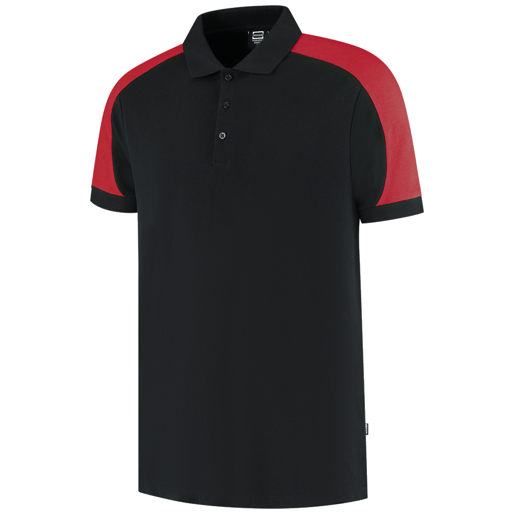 tricorp-redefined-poloshirt-bicolor-206106-zwart-rood