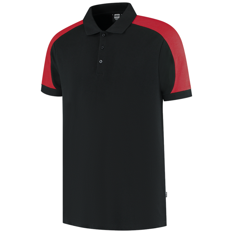 tricorp-redefined-poloshirt-bicolor-206106-zwart-rood
