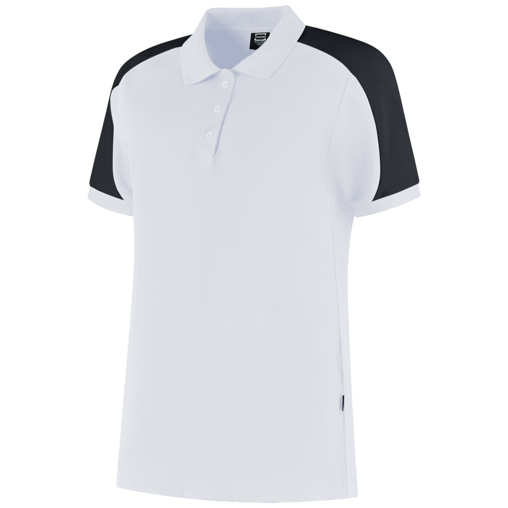 tricorp-redefined-poloshirt-bicolor-dames-206108-wit-antraciet