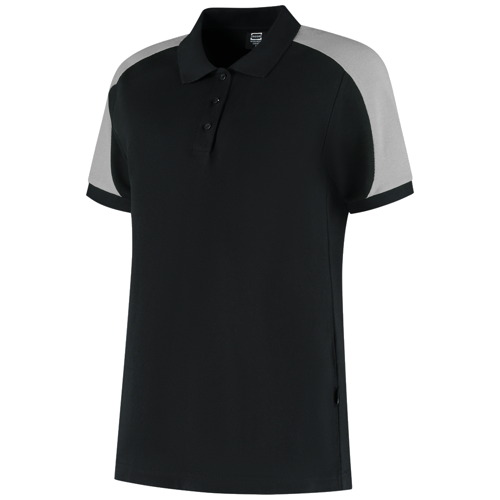 tricorp-redefined-poloshirt-bicolor-dames-206108-zwart-grijs