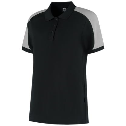 tricorp-redefined-poloshirt-bicolor-dames-206108-zwart-grijs