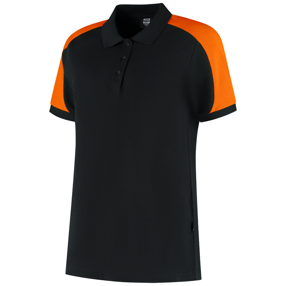 tricorp-redefined-poloshirt-bicolor-dames-206108-zwart-oranje