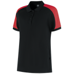 tricorp-redefined-poloshirt-bicolor-dames-206108-zwart-rood
