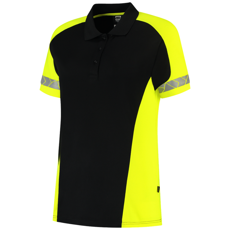 tricorp-redefined-poloshirt-reflective-dames-206110-zwart-geel