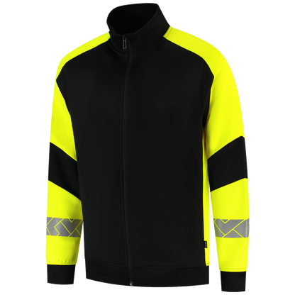 tricorp-redefined-sweatvest-reflective-306104-zwart-geel
