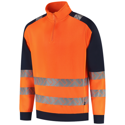 tricorp-redefined-zip-sweater-high-vis-industrieel-wasbaar-306106-oranje-ink