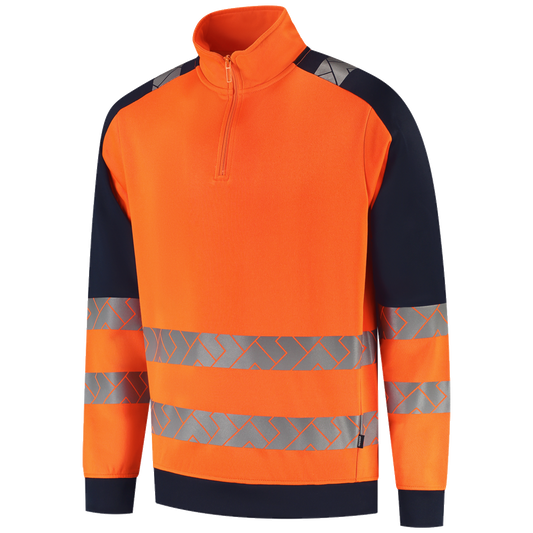 tricorp-redefined-zip-sweater-high-vis-industrieel-wasbaar-306106-oranje-ink