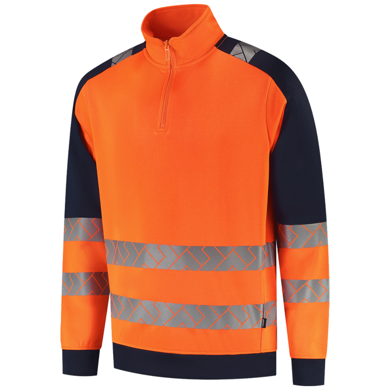 tricorp-redefined-zip-sweater-high-vis-industrieel-wasbaar-306106-oranje-ink