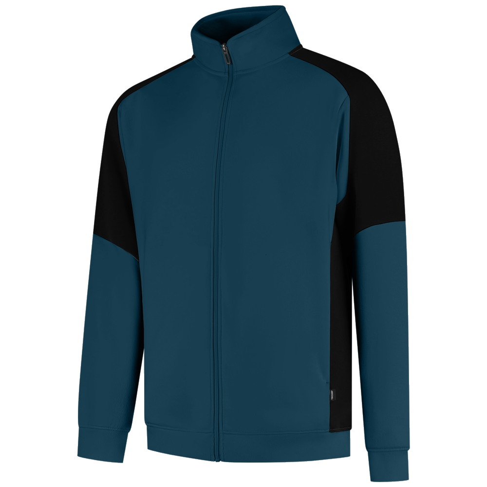 tricorp-redefined-sweatvest-bicolor-306108-teal-zwart