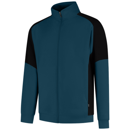 tricorp-redefined-sweatvest-bicolor-306108-teal-zwart