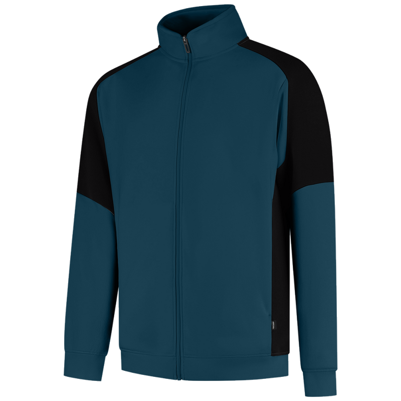 tricorp-redefined-sweatvest-bicolor-306108-teal-zwart