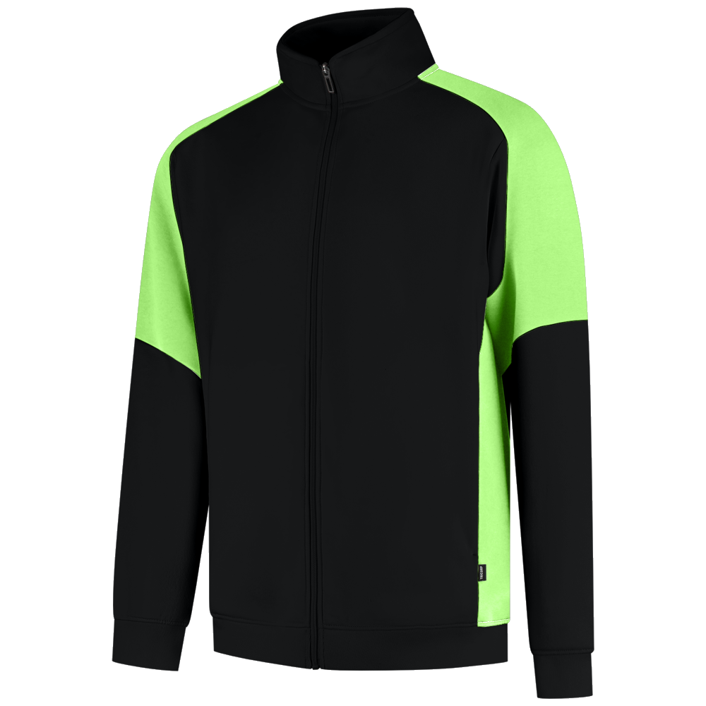 tricorp-redefined-sweatvest-bicolor-306108-zwart-lime