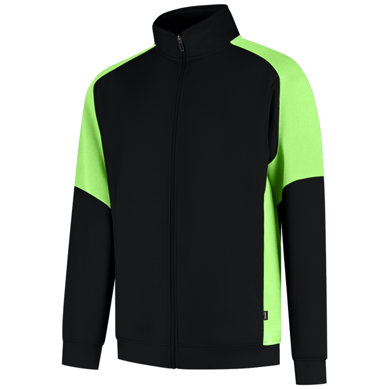 tricorp-redefined-sweatvest-bicolor-306108-zwart-lime