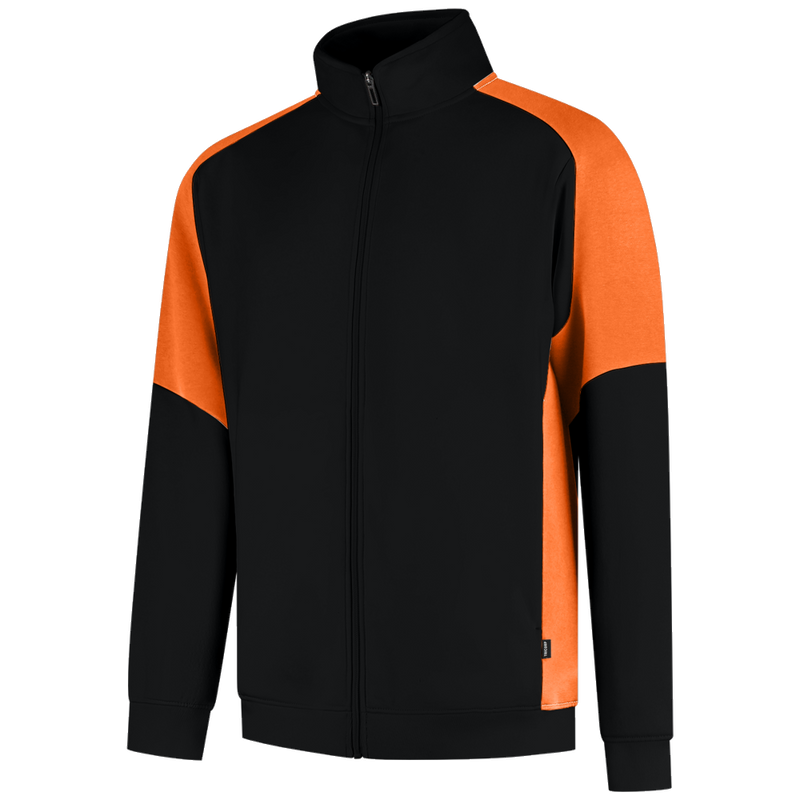 tricorp-redefined-sweatvest-bicolor-306108-zwart-oranje