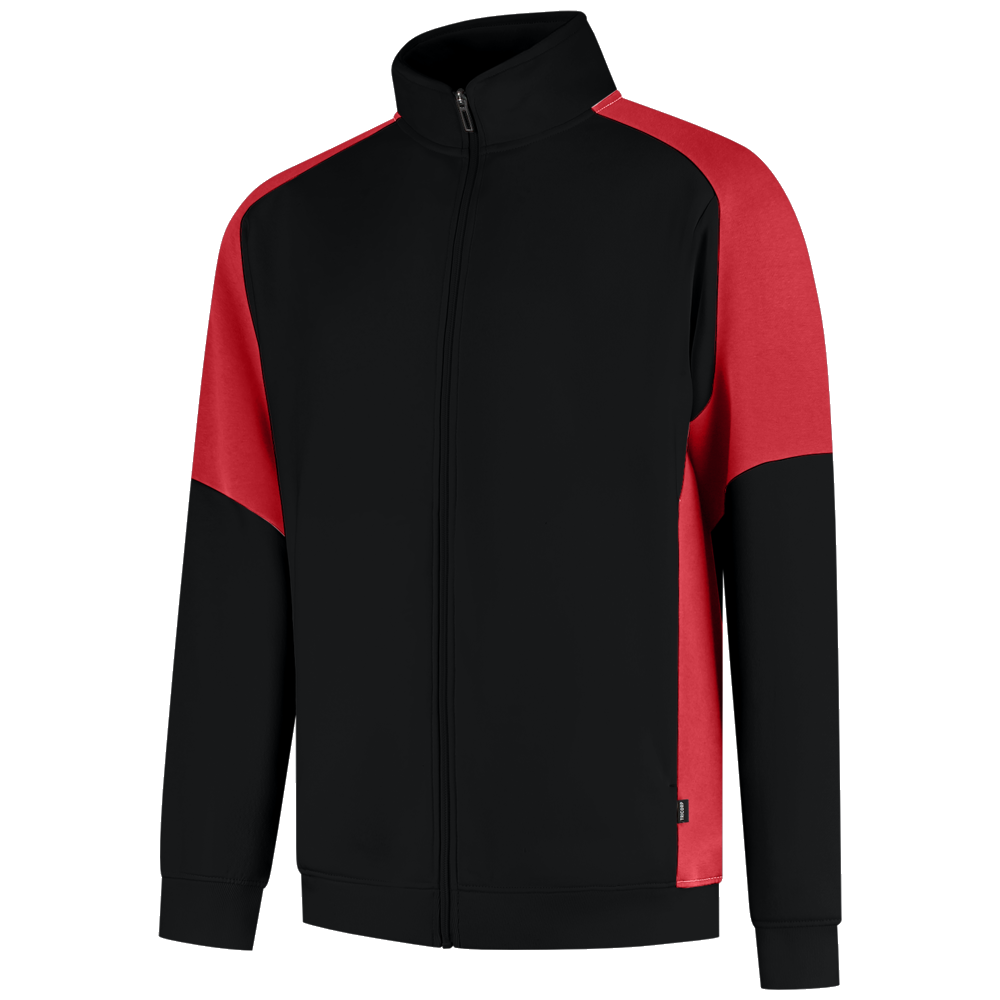 tricorp-redefined-sweatvest-bicolor-306108-zwart-rood