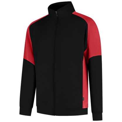 tricorp-redefined-sweatvest-bicolor-306108-zwart-rood