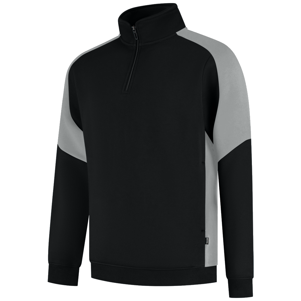 tricorp-redefined-zip-sweater-bicolor-306111-zwart-grijs