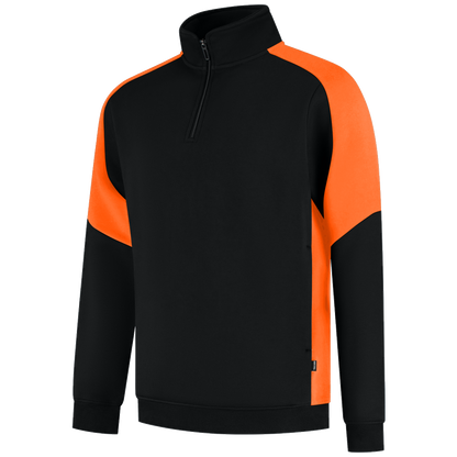 tricorp-redefined-zip-sweater-bicolor-306111-zwart-oranje